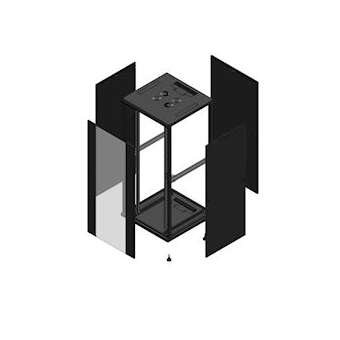 Baie de câblage 19' GIGARACK Série 70 36 U 800 x 800|Gigamedia-GGMEL3688N