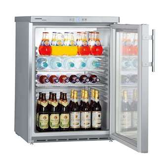 Table top positif, inox, porte vitrée, 148L|Liebherr pro-LIHFKUV1663