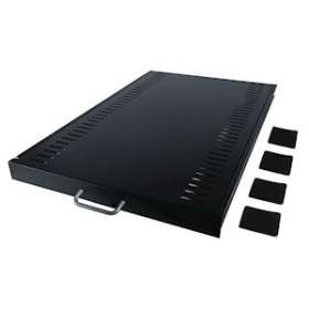 NetShelter Sliding Shelf - 100lbs/45kg Black|Schneider Electric-SCHAR8123BLK