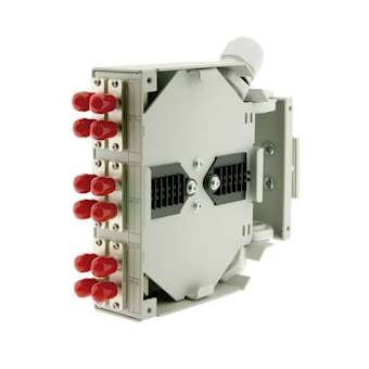 Boîtier optique RAIL DIN équipé 6 raccords SC vers ST duplex monomode|Gigamedia-GGMDINFO6STSM