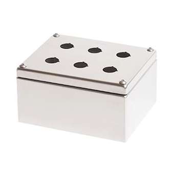 Boîtier en acier inox EN 1.4301 finement satiné, étanche IP66|Limatec-LI2PE06-304A