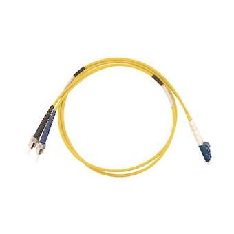 Jarretière optique duplex LC/ST OS2 9/125 µm 1 m|Gigamedia-GGMD3MTLC1M