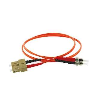 Jarretière optique duplex ST/SC OM2 50/125 µm 2 m|Gigamedia-GGMD1MTC2M