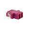 Raccord multimode LC duplex violet