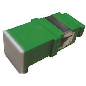 Raccord monomode SC/APC simplex sans oreilles + clapet de sécurité|Gigamedia-GGMRACSCASWS