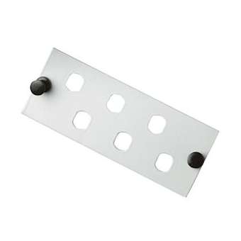 Module à équiper pour 6 raccords ST simplex - Gris|Gigamedia-GGMPAG6T