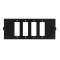 Module à équiper pour 4 raccords SC duplex / LC quad - Noir