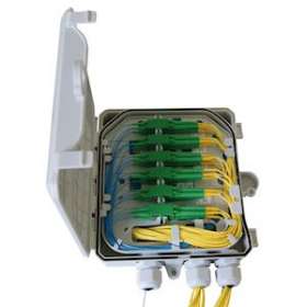 Boîtier optique 24 FO à équiper pour 12 raccords SC simplex ou LC duplex|Gigamedia-GGMIP65BOX24FO
