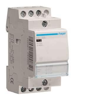 Contacteur 25A, 3F, 230V|Hager-HAGESC325