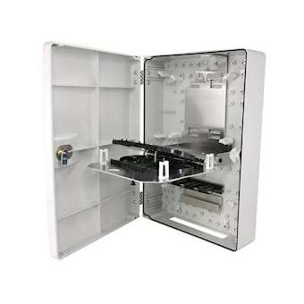 Boîtier optique modulaire 16 fibres IP54|Gigamedia-GGMODB16WM