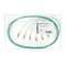 Lot de 6 pigtails LC OM3 50/125 µm 2 m|Gigamedia-GGMS4MLC2MTL6