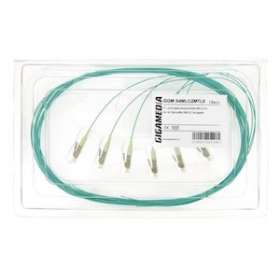 Lot de 6 pigtails LC OM3 50/125 µm 2 m|Gigamedia-GGMS4MLC2MTL6
