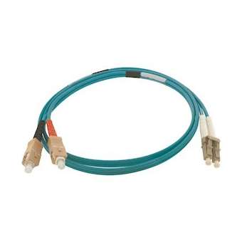 Jarretière optique duplex LC/SC OM4 50/125 µm 3 m|Gigamedia-GGMD5MCLC3M