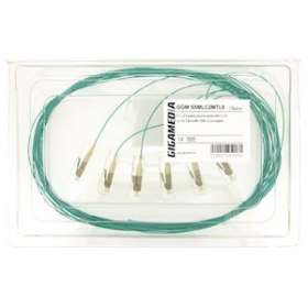 Lot de 6 pigtails LC OM4 50/125 µm 2 m|Gigamedia-GGMS5MLC2MTL6
