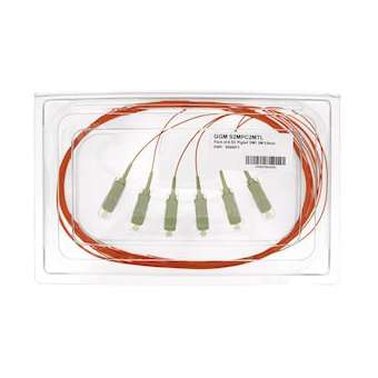 Lot de 6 pigtails SC OM1 62,5/125 µm 2 m|Gigamedia-GGMS2MPC2MTL6