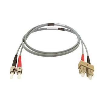 Jarretière optique duplex ST/SC OM3 50/125 µm 10 m|Gigamedia-GGMD4MTC10M