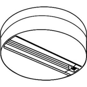 Patère saillie pour spot avec adaptateur court - Blanc|Lucibel-LCLGA70-3