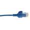 Lot de 10 cordons RJ45 C6 U/UTP LSOH Ultra-Slim 1 m, bleu