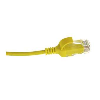 Lot de 10 cordons RJ45 C6 U/UTP LSOH Ultra-Slim 1 m, jaune|Gigamedia-GGMCAT61MZHSJ