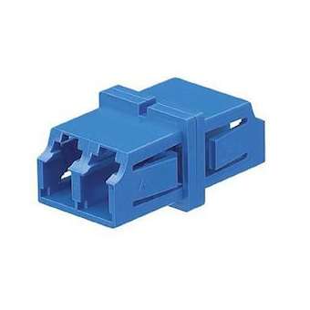 LC Dupl Fiber Optic Adapter BU (Zirc)|-PUIFADSLCZBUL