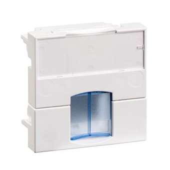 Actassi - support non-adaptable 45x45mm blanc polaire - volet bleu|Schneider Electric-SCHVDI88141P