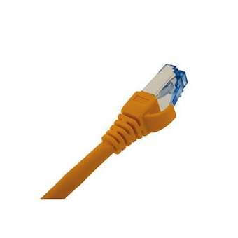 Cordons de brassage CAT6A S/FTP LSOH 0,5 m orange|Gigamedia-GGMCAT6AS05MOG