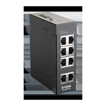 Switch non-manageable Industriel 8 ports 10/100 - Format Rail-DIN|Dlink-DLKDIS100E8W