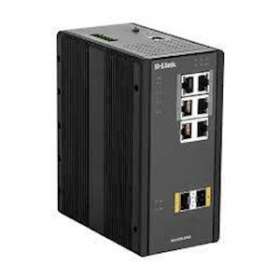 Switch Manageable POE L2 Industriel 8 ports - 6 ports Gigabit (4 POE) + 2 SFP|Dlink-DLKDIS300G8PSW