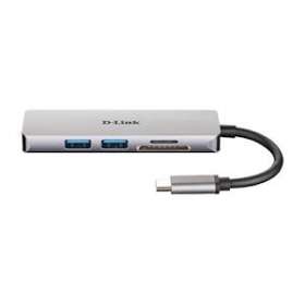 Station d'accueil Hub USB-C 5-en-1 vers HDMI/USB/microSD/SD|Dlink-DLKDUBM530