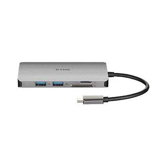 Station d'accueil Hub USB-C 6-en-1 vers HDMI/USB/USB-C/microSD/SD|Dlink-DLKDUBM610