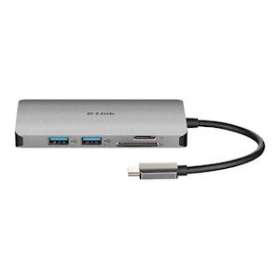 Station d'accueil Hub USB-C 6-en-1 vers HDMI/USB/USB-C/microSD/SD|Dlink-DLKDUBM610
