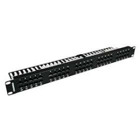 Panneau téléphonique 50 ports RJ45 CAT3 UTP 1U noir (4,5, 7,8)|Gigamedia-GGM6210270VC3