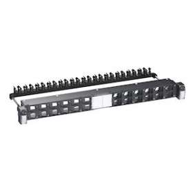 Actassi - panneau d'angle 19p 1U 24 ports - équipé RJ45 S-One STP Cat 6|Schneider Electric-SCHVDIG328241B