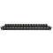 Panneau basic à équiper métal 16 ports monobloc 1U noir