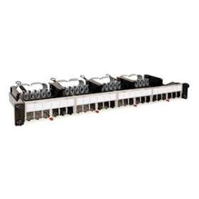 Panneau droit 19pouces 1U avec cassettes nues pour 24 RJ45 - fixation standard|Legrand-LEG033683