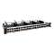 Panneau droit 19pouces 1U avec cassettes nues pour 48 RJ45 - fixation standard