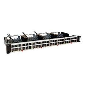 Panneau droit 19pouces 1U avec cassettes nues pour 48 RJ45 - fixation standard|Legrand-LEG033684