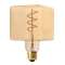 Lampe déco CUBE E27 LED 3,5W 2200K 190lm, Cl.énerg.G, 25000H, dimmable, ambrée
