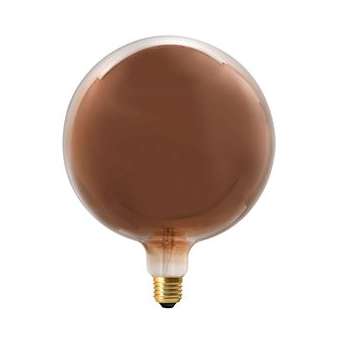 Lampe déco GLOBE E27 LED 4,1W 1700K 30lm, 25000H, dimmable, cuivrée|Aric-ARI20115
