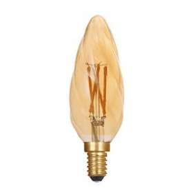 Lampe flamme torsad. C35 E14 4,1W 2500K 320lm, Cl.énerg.G, 25000H, DIM, ambrée|Aric-ARI20121