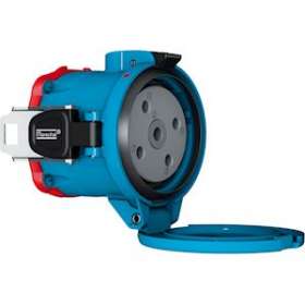 DECONTACTOR DS9 Socle Poly bleu Size.5 IP66/67/69 3P+N+T 150A 440V AC|Marechal-MAR3194017