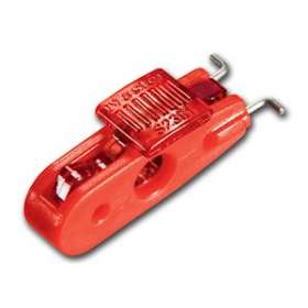Mini bloque-disjoncteur pour interrupteur large - Manette rouge|Master lock europe-SKPS2391