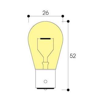 Poirette automobile 26X52 24V 21W BA15s|Aurora-ABIAF4220
