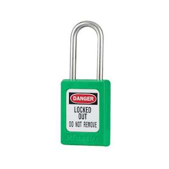 Cadenas Zenex Vert - Clé différente - Retenue de clé - Anse inox 38 mm|Master lock europe-SKPS31GRN