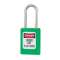 Cadenas Zenex Vert - Clé différente - Retenue de clé - Anse inox 38 mm