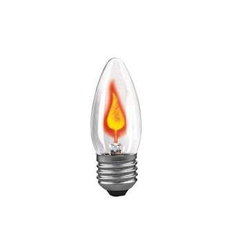 Flamme Scintillante 3W E27 90mm 35mm Clair|Paulmann-PUA53100
