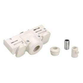 Adaptateur rail 3 allumages pour suspensions, intérieur, blanc|SLV-DC51001542