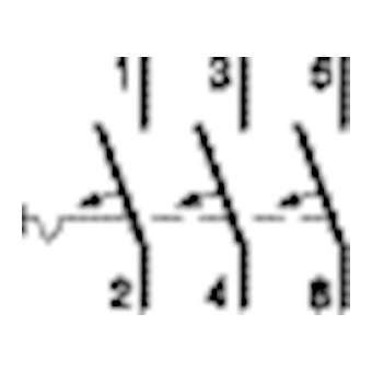 Disjoncteur 3P 6-10kA courbe D - 40A 3 modules|Hager-HAGNGN340