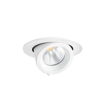 RANDY 1 - Downlight rond, orientable, blanc, 50DEG, LED intég 13W 4000K 1300lm|Aric-ARI50123