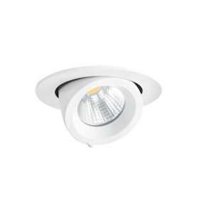 RANDY 1 - Downlight rond, orientable, blanc, 50DEG, LED intég 13W 4000K 1300lm|Aric-ARI50123